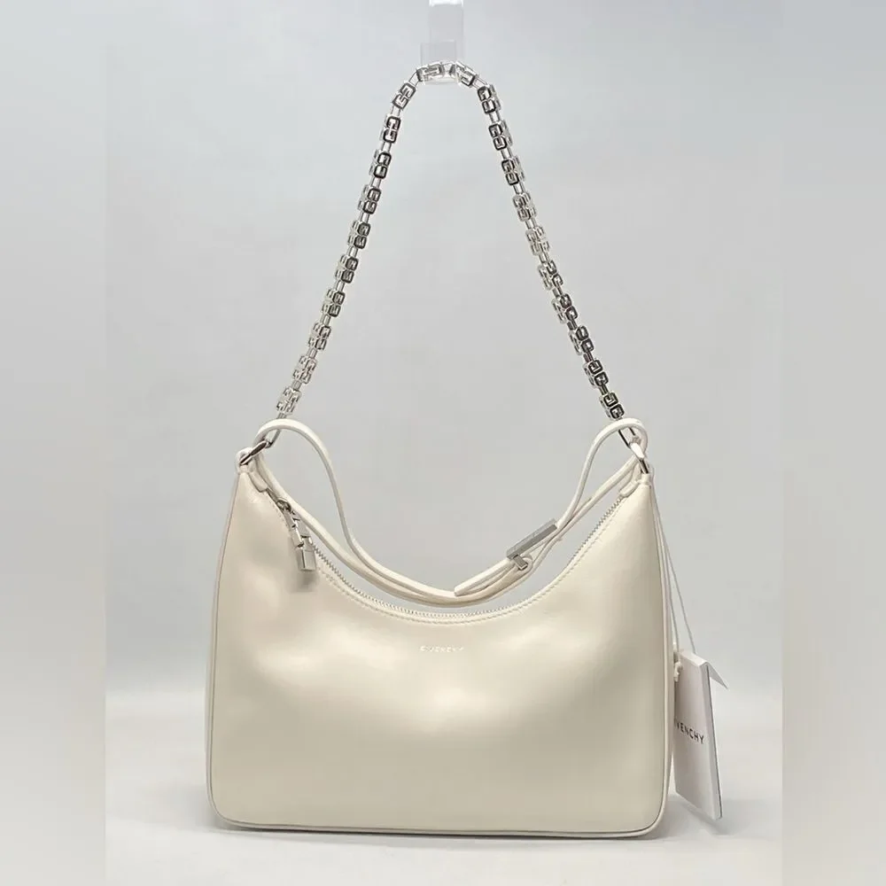 Givenchy Moon Cut-Out Calfskin Small Hobo Bag